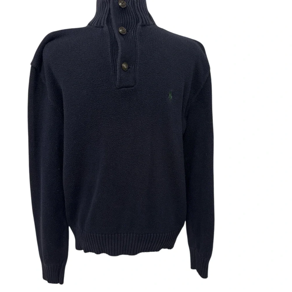 Polo Ralph Lauren Navy Turtleneck Sweater